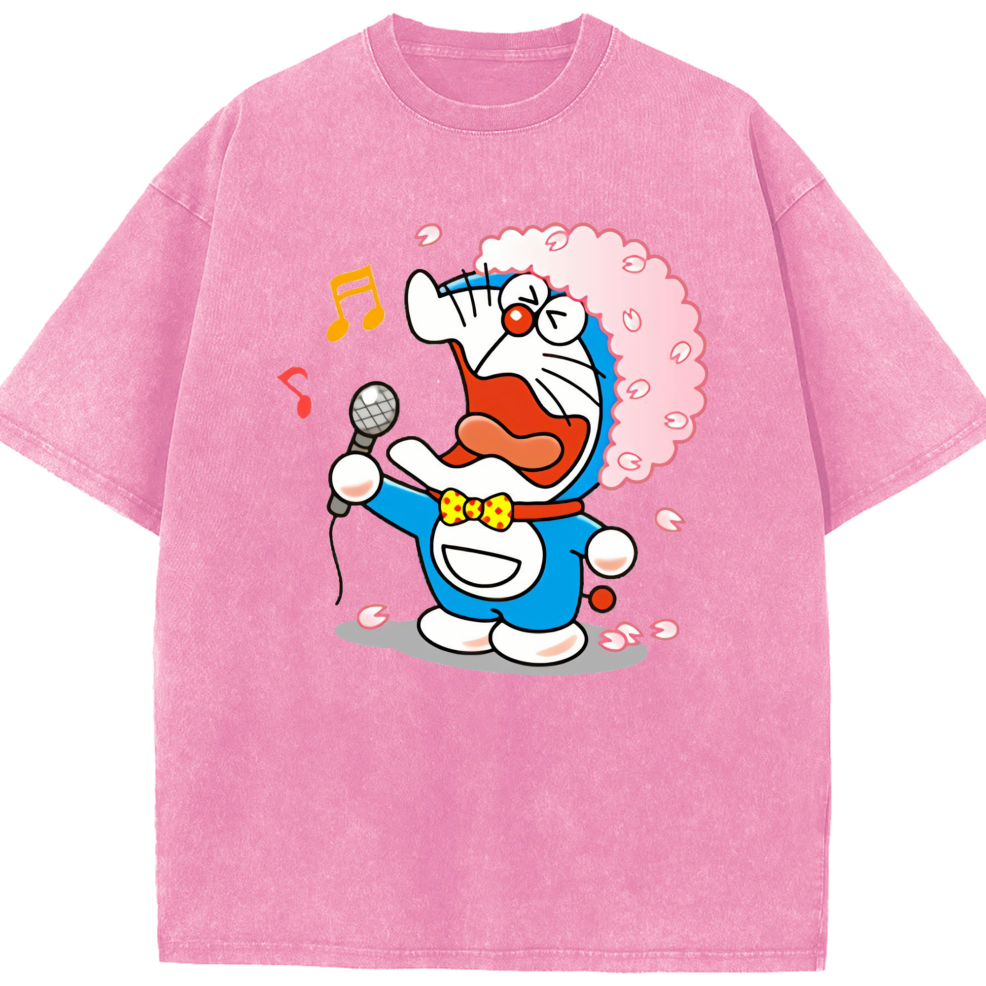（画像用） ドラえもん Doraemon 綿100% ヴィンテージ風 半袖Tシャツ（フロントプリント）